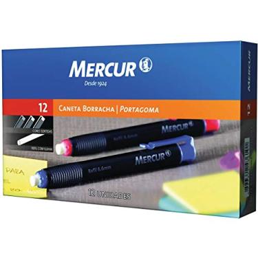 Imagem de Borracha Caneta, Mercur B01010101003, Multicor, Pacote de 12