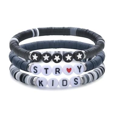 Imagem de IDesign Pulseira KPOP Merch Outft Stray Fans Presentes para homens, mulheres, meninas, meninos (pulseira), A o inoxid vel, ep xi