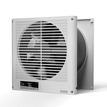 Imagem de AC Infinity Ventilador de sala a sala de 20 cm, ventilador de fluxo de ar reversível bidirecional através da parede com controlador de temperatura, velocidades precisas e silenciosas de 10 níveis para