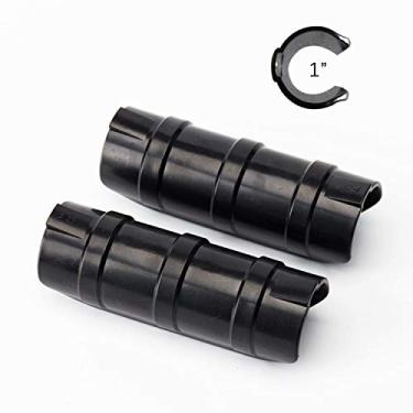 Imagem de ANZKA 10 peças de grampo de pressão 2,54 cm x 8,5 cm para diâmetro externo tubo de PVC de 2,5 cm capa de fileira de estufa moldura de faixa conector de clipe de tubo para abrigos de jardim rede de