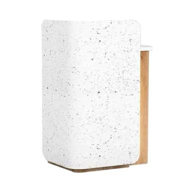 Imagem de Reception Desk With Counter Balcão de recepção com balcão, varejo, loja de roupas, salão de beleza, barbearia, simples e moderno(Color:White,Size:Medium)