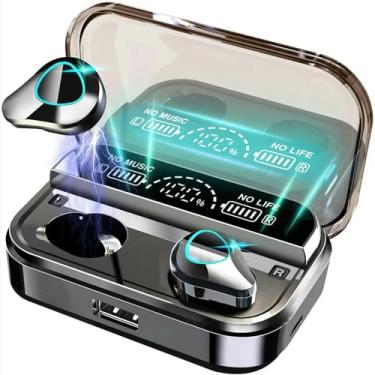 Imagem de Waillynice Fone de ouvido para jogos M10 intra-auricular HiFi estéreo 3D música Bluetooth 5.1 fones de ouvido sem fio para iPhone Android