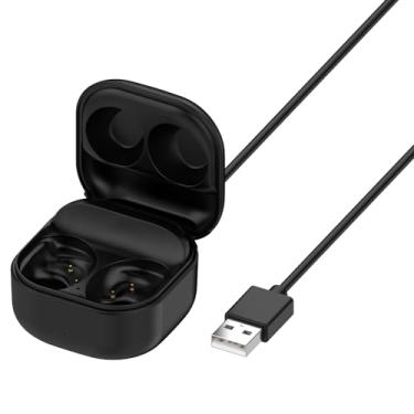 Imagem de Generic Capa de carregamento compatível com Samsung Galaxy Buds FE, estação de carregamento de substituição para carregador compatível com Samsung Galaxy Buds FE SM-R400, preta