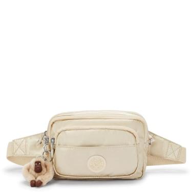 Imagem de Kipling Merryl U 2 em 1 conversível, leve, bolsa transversal, dourado estrelado metálico, Ouro estrelado metálico