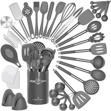 Imagem de Umite Chef Conjunto de utensílios de cozinha de silicone, 43 peças, espátula de silicon...