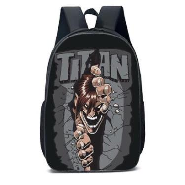 Imagem de MOCHILA ESCOLA INFANTIL JUVENIL ANIME MONSTRO TITAN-Unissex