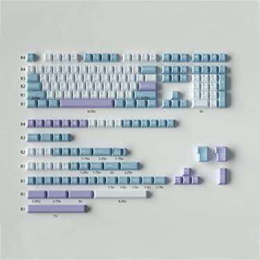 Imagem de Sumgsn Teclas Double Shot 172 Teclas Cherry Profile Illusion Keycap com 7u teclas de barra de espaço para 60% 65% 75% 95% Cherry Mx Switches ISO/ANSI Layout Teclado mecânico