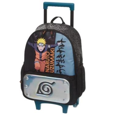 Imagem de Mochila de rodinhas naruto ninja run pacific , Preto, UNICO
