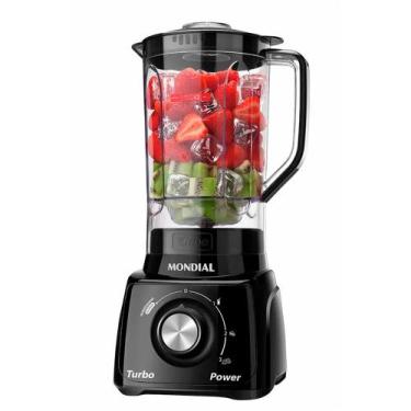 Imagem de Liquidificador Mondial Turbo Power L-99-FB 3 Veloc. 550W Preto, 110V