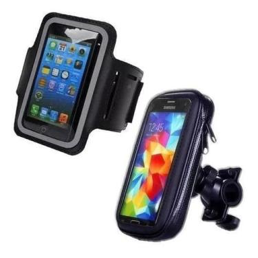 Imagem de Suporte De Celular Para Moto Ou Bike + Braçadeira Esportiva - BC BORA 