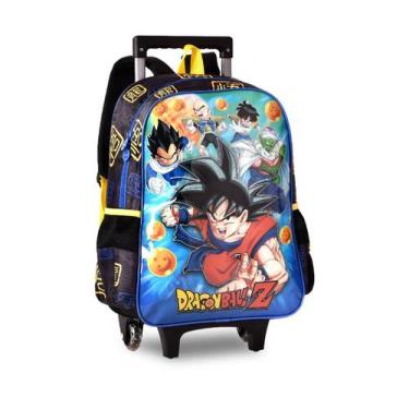 Imagem de Mochila de Carrinho Dragon Ball Z Escolar Goku Meninos - Clio Style, P