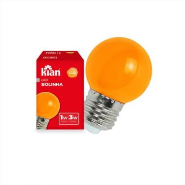 Imagem de Lâmpada Led Bolinha 3w Color Bivolt Kian, Laranja