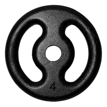 Imagem de Anilha de Ferro Fundido Pintada 4 Kg Preto