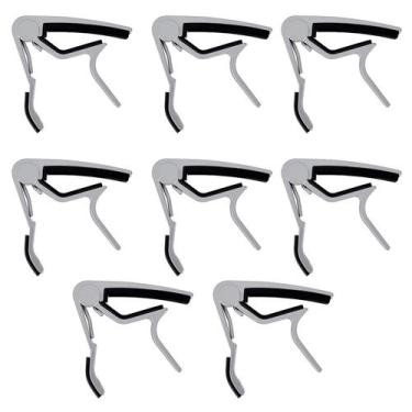 Imagem de Capotrastes Alumínio p/ Guitarra/Violão Kit 8 - Orquezz