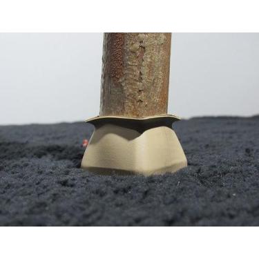 Imagem de Kit 4 protetor de Silicone Pé de Cadeira (quadrado) - VIA BRASIL, Marr