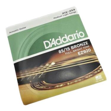 Imagem de Encordoamento 012 Aço Bronze Daddario 12-54 Violão EZ920 - Daddario (o
