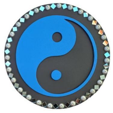 Imagem de Mandala Yin Yang/Equilíbrio 26 cm - Aqui Tem Magia