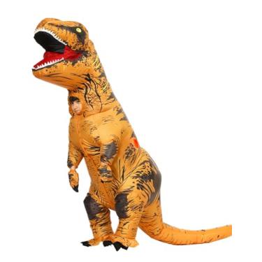 Imagem de MENGKAO Inflatable Dinosaur Costume Kids Dinosaur Suit Blow up Full Body Dino Costume Boys Girls for Halloween Cosplay Party