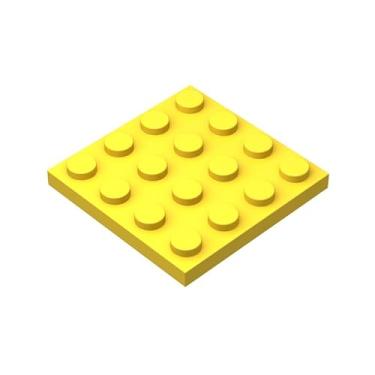 Imagem de Classic Yellow Plates Bulk, Yellow Plate 4x4, Building Plates Flat 50 Piece, Compatible with Lego Parts and Pieces: 4x4 Yellow Plates(Color: Yellow)