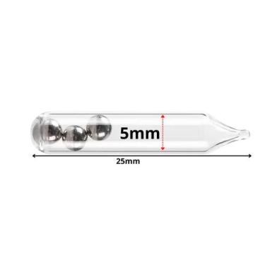 Imagem de Kit 10 Ratlin de Vidro Tipo Chocalho Para Isca Artificial Soft Camarão
