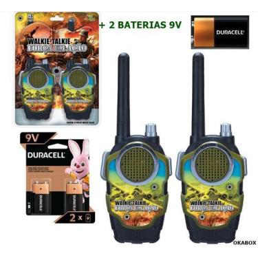 Imagem de Rádio Comunicação Brinquedo Infantil Walkie Talkie + Pilha 9V - ART BR