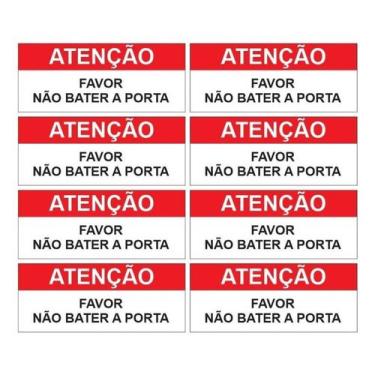 Imagem de Kit 8 Adesivos Não Bata A Porta, Taxi, Uber, 99, Motorista - Adesivo R