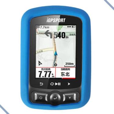 Imagem de Capa Silicone Atrio Titanium Igpsport Igs618 + Película Soft - DG