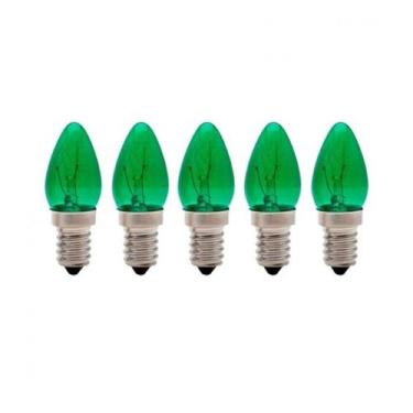 Imagem de kit 5 Lâmpadas Chupeta E14 Colorida Diversas Cores Empalux 127V 220V, 