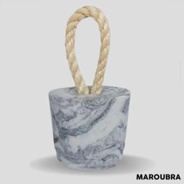 Imagem de Peso de porta branco marmorizado 5kg - Maroubra
