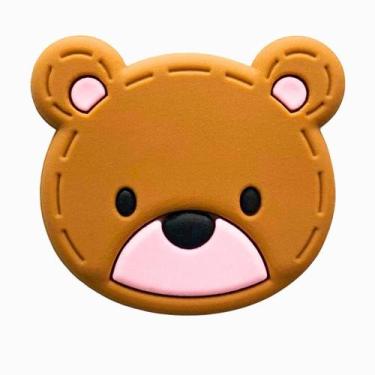 Imagem de Kit 50 Peças aplique Emborrachado Rosto Urso Colorido - RAE, Marrom