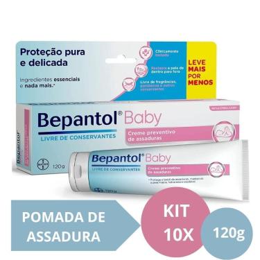 Imagem de Kit Com 10 Cremes Pomada De Assadura 120Gr Cada - Bepantol