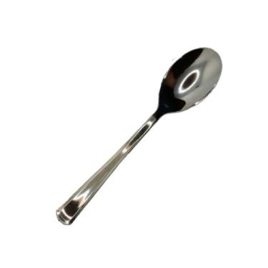 Imagem de Colher De Sobremesa Prata Silver Premium 10 Un - SILVER PLASTIC