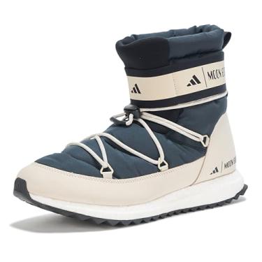 Imagem de adidas Tênis unissex adulto Moon Boot Moonboost cano alto, Preto/Preto/Marrom Transparente, 8 Women/7 Men