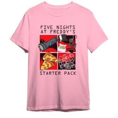 Imagem de Camiseta Fnaf Five Nights At Freddy's Starter Pack Unissex - Abstract 