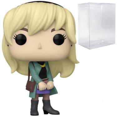 Imagem de POP Marvel: Homem-Aranha - Boneco de vinil Funko exclusivo de Gwen Stacy (incluído com caixa protetora compatível), multicolorido, 9,5 cm