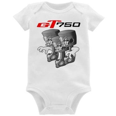 Imagem de Body Bebê Moto GT 750 Pistões - Foca na Moda, Branco, M