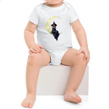 Imagem de Body intantil Bruxa sentada na lua minguante - Alearts, GG