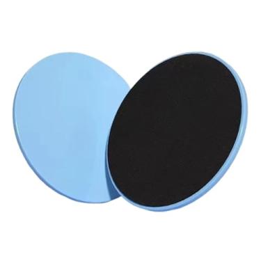 Imagem de YIJU Sliders de núcleo 2PCs para elaborar equipamentos de exercícios discos de deslizamento de dupla face para melhorar o equilíbrio, Azul