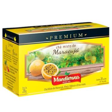 Imagem de Chá mandiervas maracujá premium 20 sachês 28g