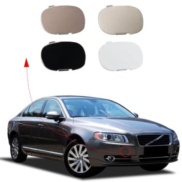 Imagem de CZShiYue Tampa do gancho de reboque do para-choque dianteiro do carro para Volvo S80 2007 2008 2009 2010 2011 2012 Substituir 30655115 39870061 (preto)