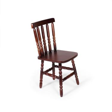 Imagem de Cadeira De Jantar Em Madeira Maciça Assento Reto Mônaco
