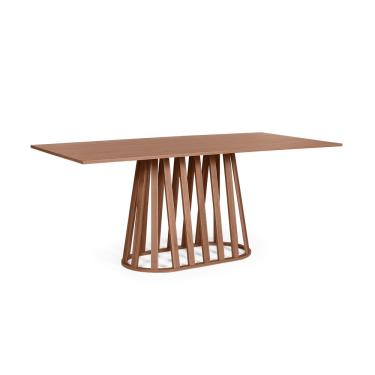 Imagem de Mesa de Jantar Retangular 6 Lugares 180x90cm Gabi Noronha - Straub Web