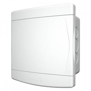 Imagem de Centrinho Tigre Pvc Embutir Para 4 Disjuntores Din Sem Barramento Bran
