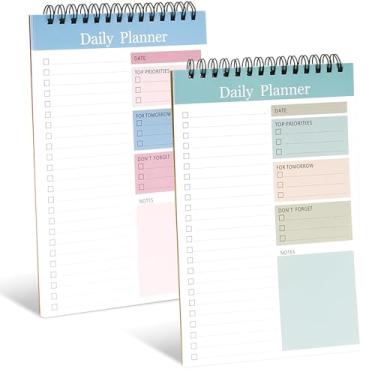 Imagem de ENFANTRY To Do List Pad - To Do List Notebook for Work with 70 Sheets, Undated Daily Planner Perfect for Daily Tasks and Goal Setting, To Do List Notepad Suitable for Office, Home and School-Nature