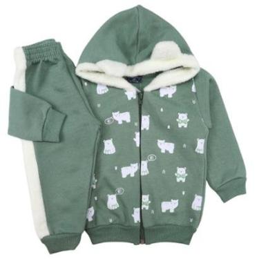 Imagem de Conjunto Bebê Menino Jaqueta Urso Polar Touca Interativa PMG-Masculino