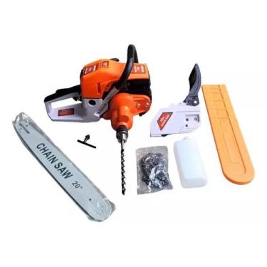 Imagem de Motoserra A Gasolina Com Adaptador Furadeira - nakan