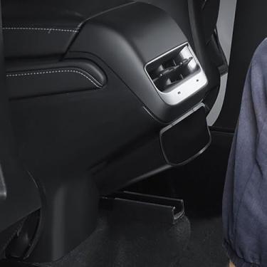 Imagem de STAMOO Para Tesla Model 3 / Y 2017-2024 (compatível com o novo modelo 3 Highland 2024) Ventilação CA painel inferior antisujidade saída de ar condicionado traseira capa guarnição anti chute com caixa