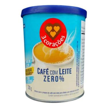 Imagem de Café Com Leite Zero - 3 CORAÇÕES 200g