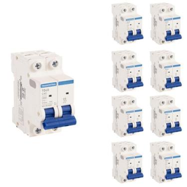 Imagem de 9 Disjuntores 40A Bipolar Tramontina TDJ3 Curva C 3kA