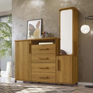 Imagem de Cômoda Copacabana 04 Gavetas e 02 Portas Lukaliam Móveis